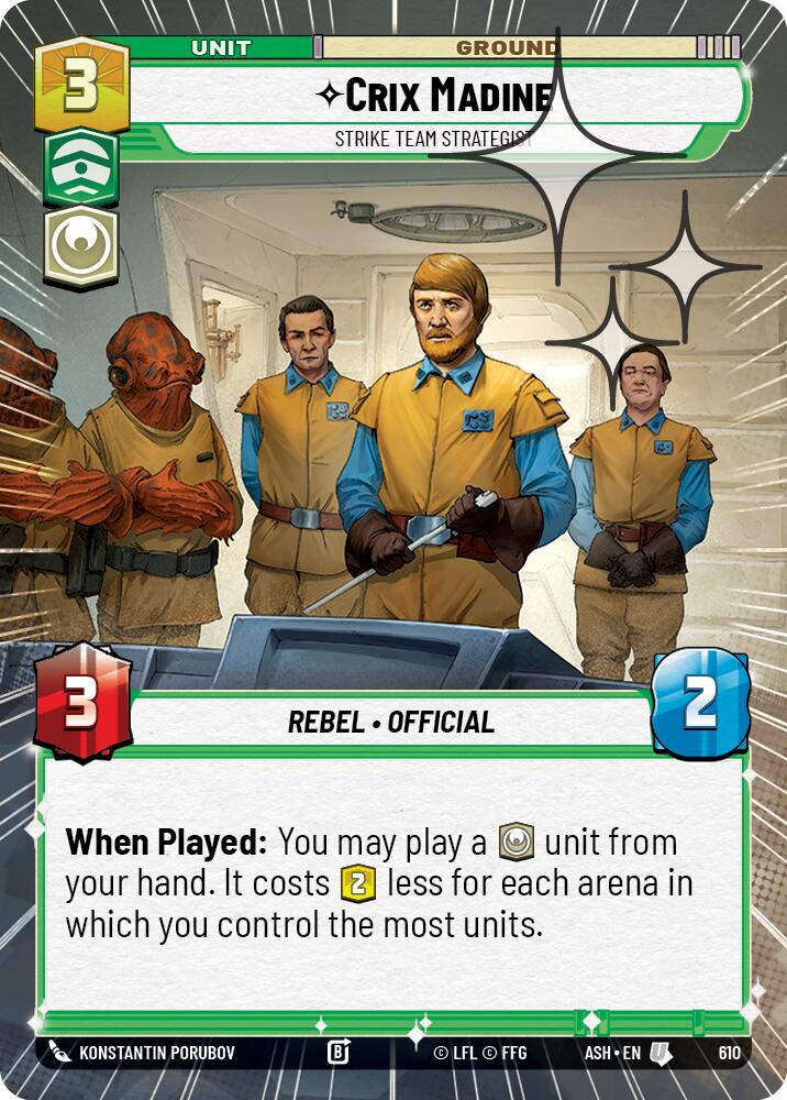 Crix Madine - Strike Team Strategist (610) (Hyperspace Foil) (610) [Ashes of the Empire] | Exor Games New Glasgow