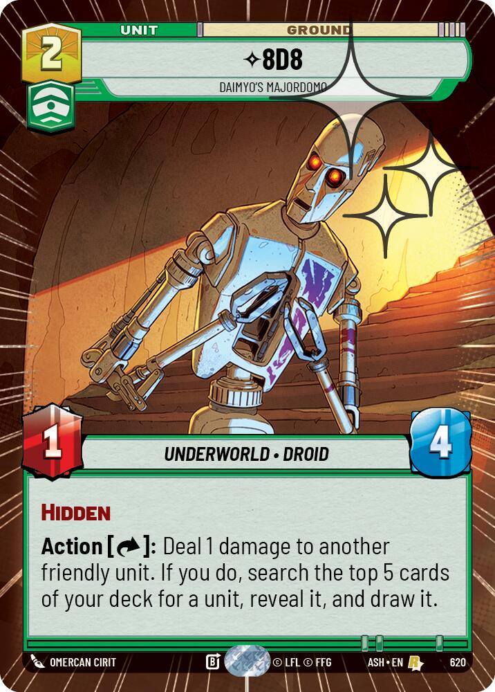 8D8 - Daimyo's Majordomo (620) (Hyperspace Foil) (620) [Ashes of the Empire] | Exor Games New Glasgow