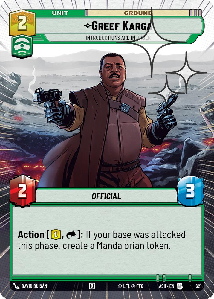 Greef Karga - Introductions are in Order (621) (Hyperspace Foil) (621) [Ashes of the Empire] | Exor Games New Glasgow