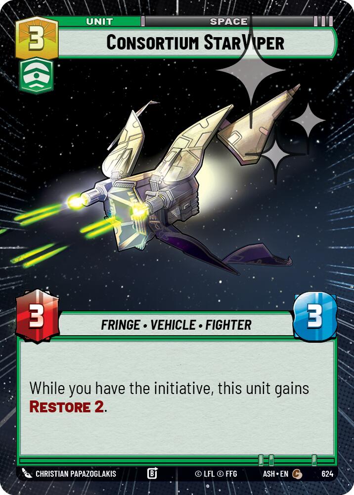 Consortium StarViper (624) (Hyperspace Foil) (624) [Ashes of the Empire] | Exor Games New Glasgow