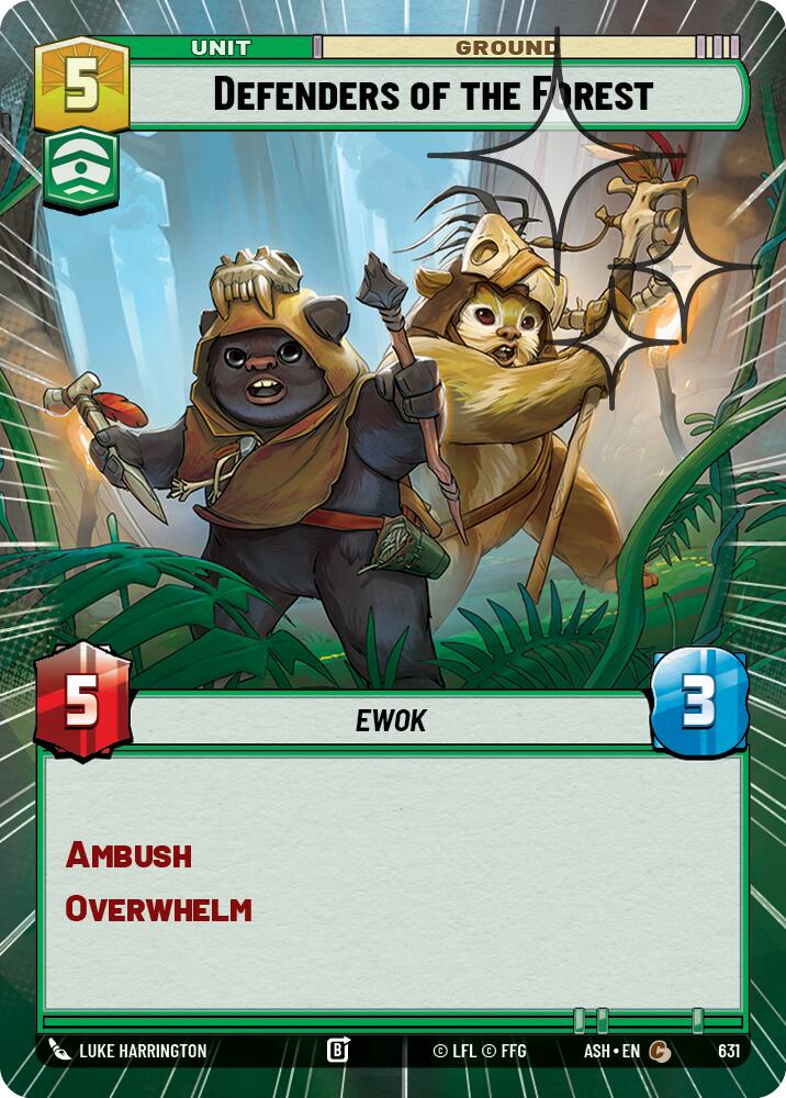 Defenders of the Forest (631) (Hyperspace Foil) (631) [Ashes of the Empire] | Exor Games New Glasgow