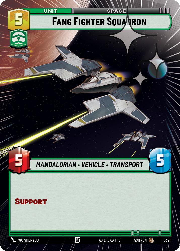 Fang Fighter Squadron (632) (Hyperspace Foil) (632) [Ashes of the Empire] | Exor Games New Glasgow