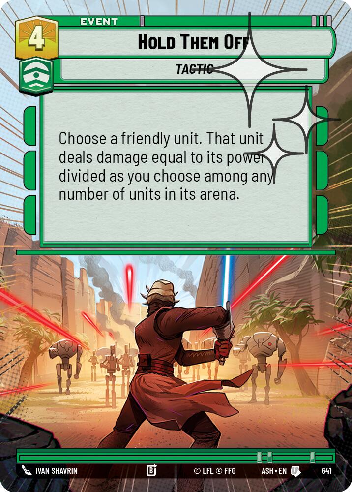 Hold Them Off (641) (Hyperspace Foil) (641) [Ashes of the Empire] | Exor Games New Glasgow