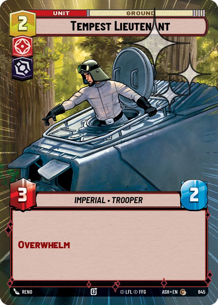 Tempest Lieutenant (645) (Hyperspace Foil) (645) [Ashes of the Empire] | Exor Games New Glasgow