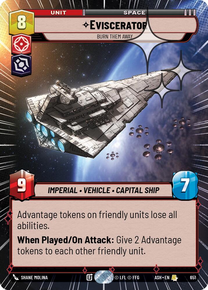 Eviscerator - Burn Them Away (651) (Hyperspace Foil) (651) [Ashes of the Empire] | Exor Games New Glasgow