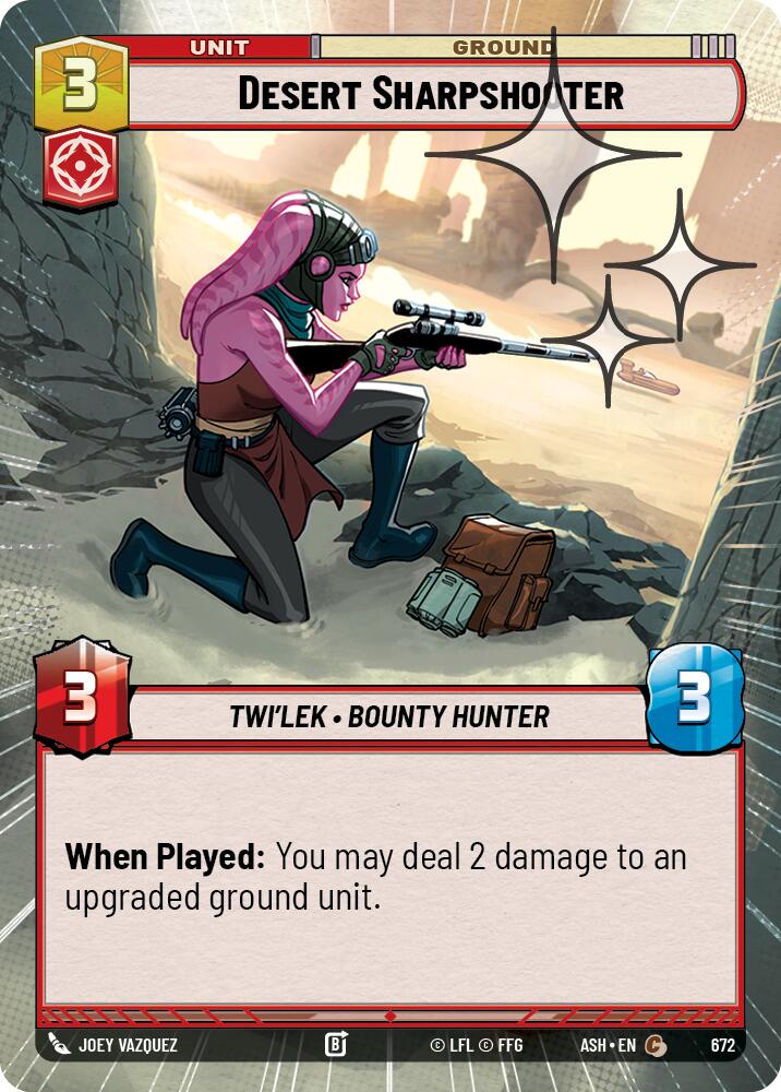 Desert Sharpshooter (672) (Hyperspace Foil) (672) [Ashes of the Empire] | Exor Games New Glasgow