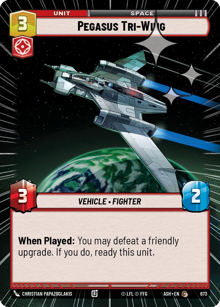 Pegasus Tri-Wing (673) (Hyperspace Foil) (673) [Ashes of the Empire] | Exor Games New Glasgow