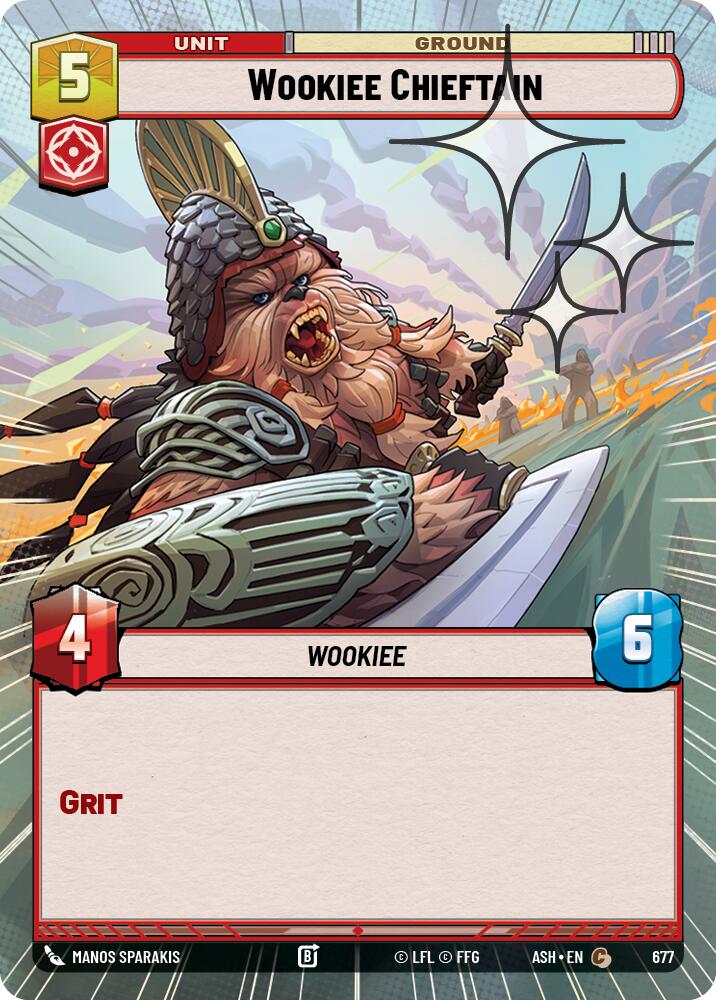 Wookiee Chieftain (677) (Hyperspace Foil) (677) [Ashes of the Empire] | Exor Games New Glasgow