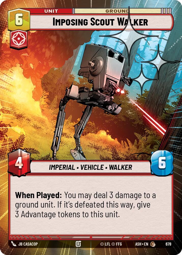 Imposing Scout Walker (678) (Hyperspace Foil) (678) [Ashes of the Empire] | Exor Games New Glasgow