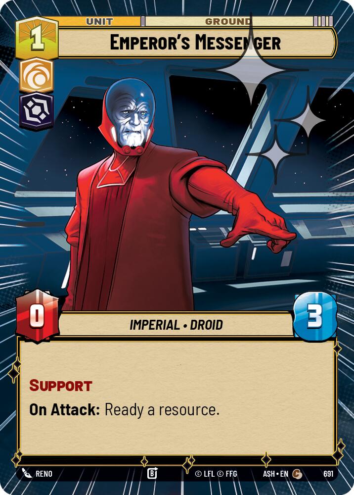 Emperor's Messenger (691) (Hyperspace Foil) (691) [Ashes of the Empire] | Exor Games New Glasgow