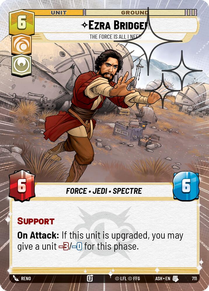 Ezra Bridger - The Force is All I Need (711) (Hyperspace Foil) (711) [Ashes of the Empire] | Exor Games New Glasgow