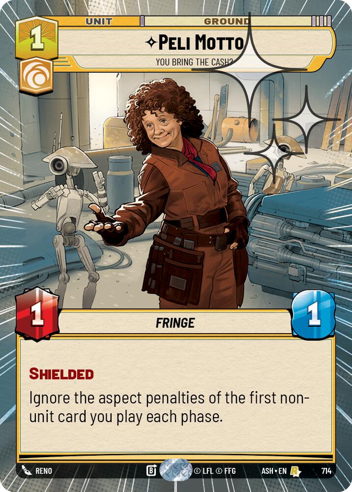 Peli Motto - You Bring the Cash? (714) (Hyperspace Foil) (714) [Ashes of the Empire] | Exor Games New Glasgow