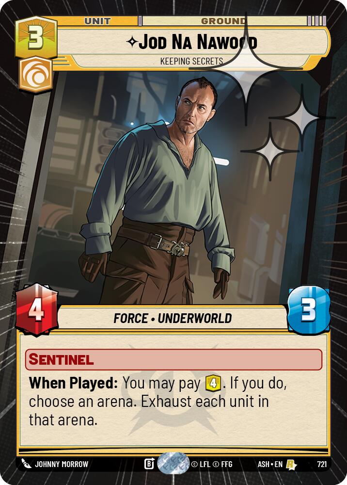 Jod Na Nawood - Keeping Secrets (721) (Hyperspace Foil) (721) [Ashes of the Empire] | Exor Games New Glasgow