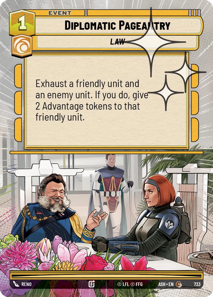 Diplomatic Pageantry (733) (Hyperspace Foil) (733) [Ashes of the Empire] | Exor Games New Glasgow