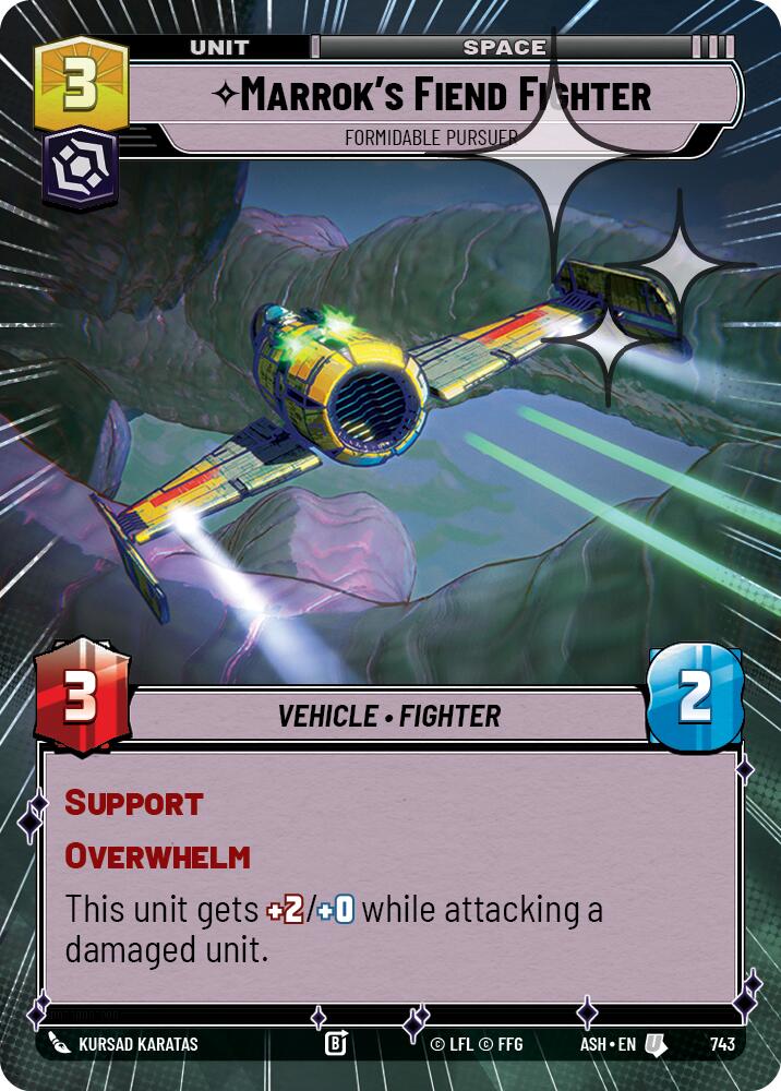 Marrok's Fiend Fighter - Formidable Pursuer (743) (Hyperspace Foil) (743) [Ashes of the Empire] | Exor Games New Glasgow