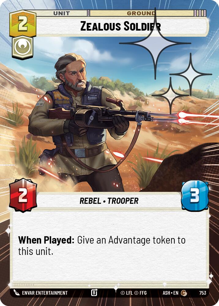 Zealous Soldier (753) (Hyperspace Foil) (753) [Ashes of the Empire] | Exor Games New Glasgow