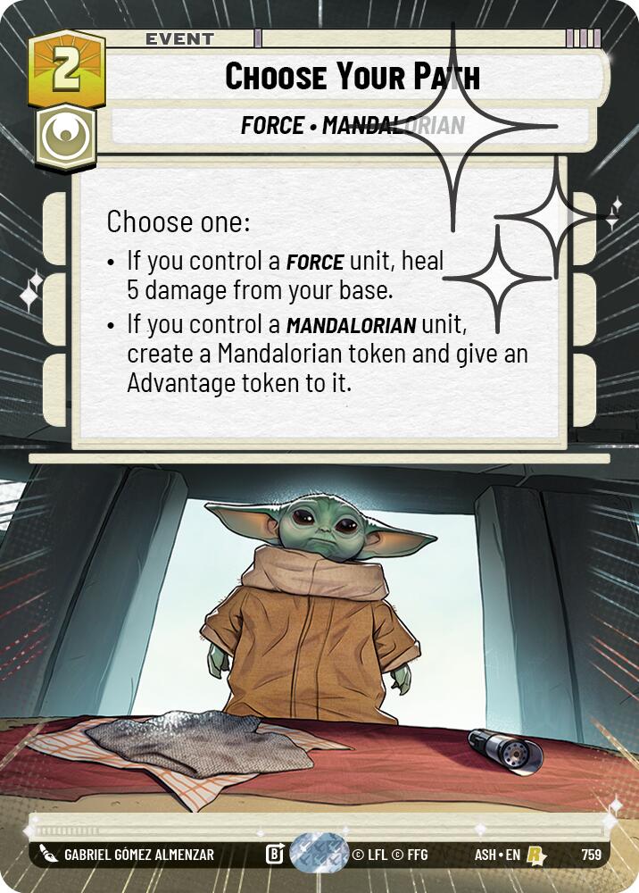 Choose Your Path (759) (Hyperspace Foil) (759) [Ashes of the Empire] | Exor Games New Glasgow