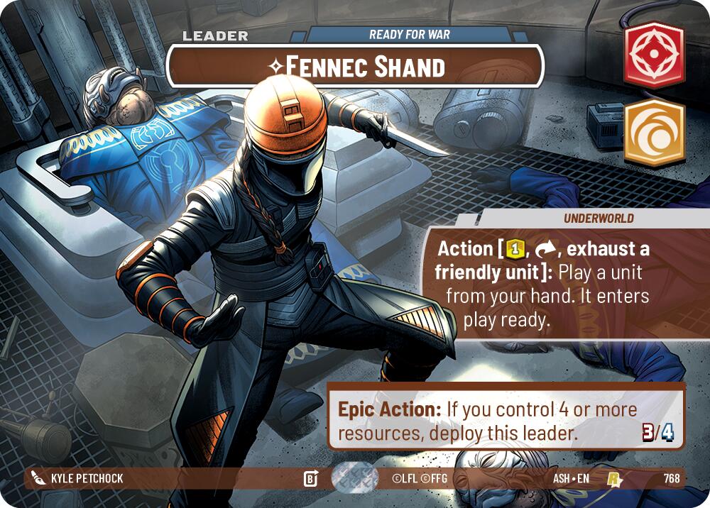 Fennec Shand - Ready for War (768) (Showcase) (768) [Ashes of the Empire] | Exor Games New Glasgow