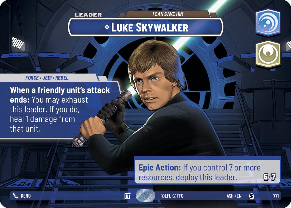 Luke Skywalker - I Can Save Him (771) (Showcase) (771) [Ashes of the Empire] | Exor Games New Glasgow