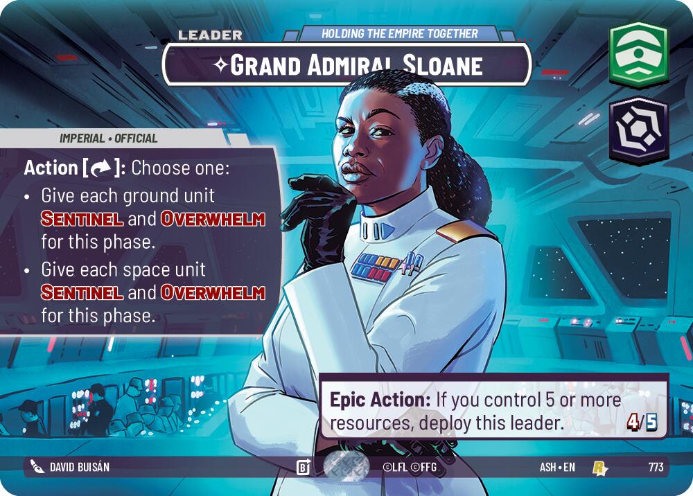 Grand Admiral Sloane - Holding the Empire Together (773) (Showcase) (773) [Ashes of the Empire] | Exor Games New Glasgow