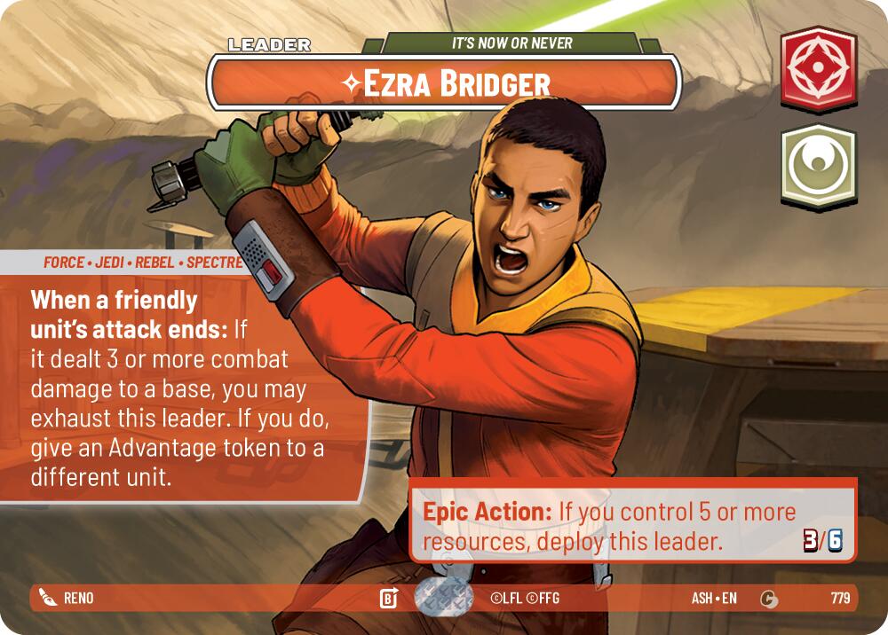 Ezra Bridger - It's Now or Never (779) (Showcase) (779) [Ashes of the Empire] | Exor Games New Glasgow