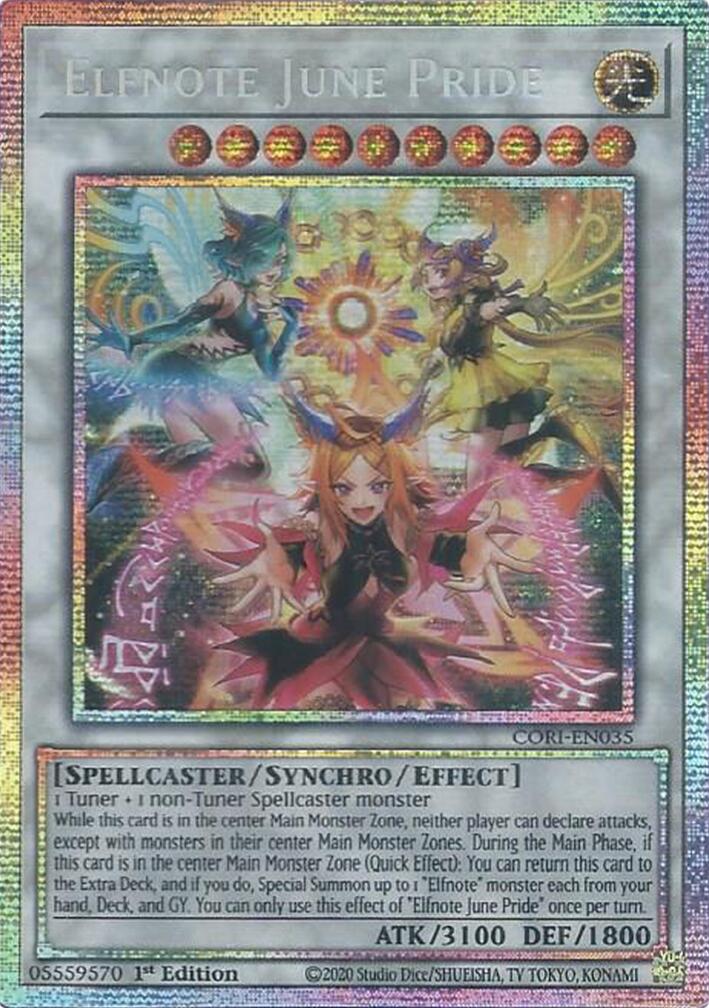 Elfnote June Pride (Starlight Rare) [CORI-EN035] Starlight Rare | Exor Games New Glasgow