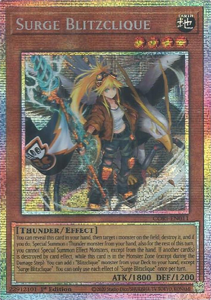 Surge Blitzclique (Starlight Rare) [CORI-EN011] Starlight Rare | Exor Games New Glasgow