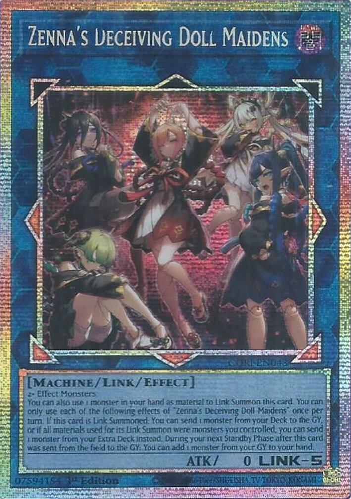 Zenna's Deceiving Doll Maidens (Starlight Rare) [CORI-EN043] Starlight Rare | Exor Games New Glasgow