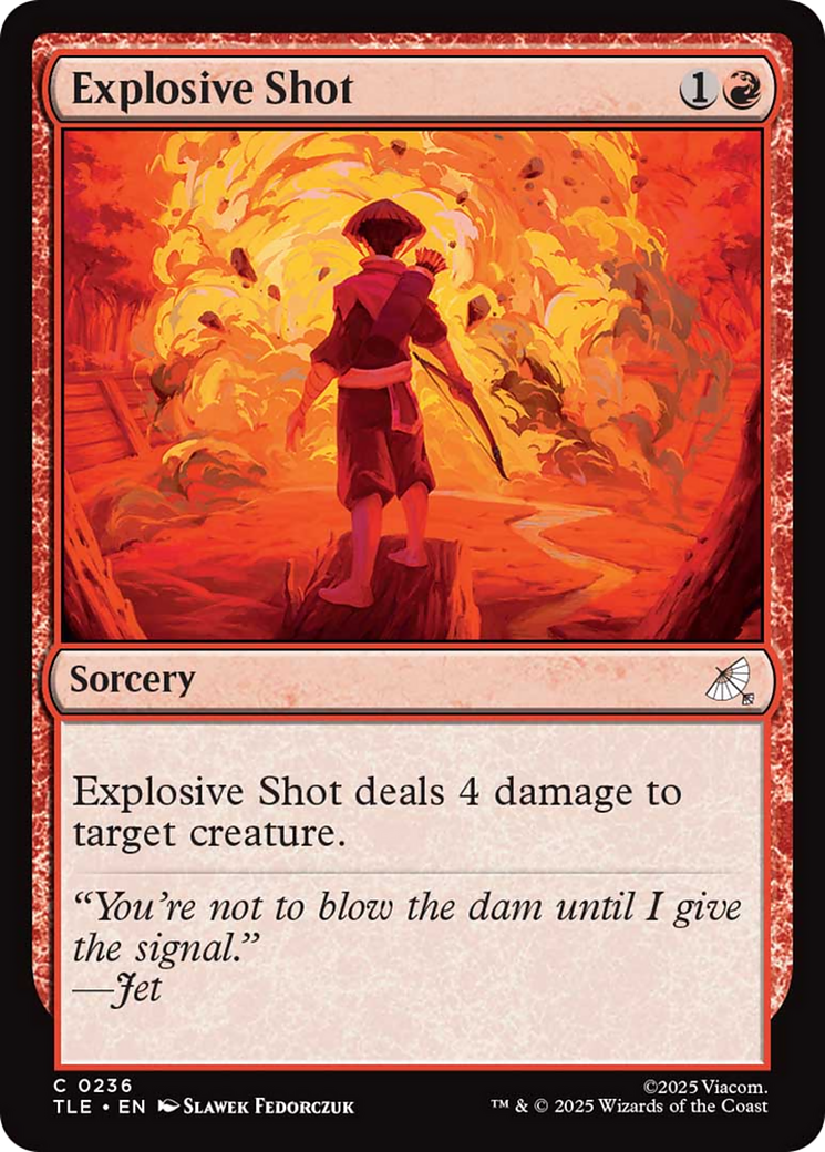 Explosive Shot [Avatar: The Last Airbender: Eternal-Legal] | Exor Games New Glasgow