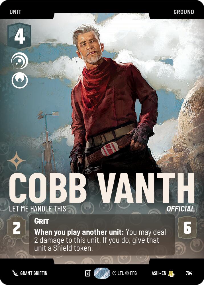 Cobb Vanth - Let Me Handle This (794) (Prestige) (794) [Ashes of the Empire] | Exor Games New Glasgow