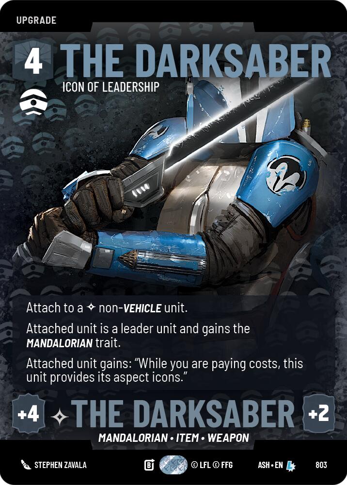 The Darksaber - Icon of Leadership (803) (Prestige) (803) [Ashes of the Empire] | Exor Games New Glasgow