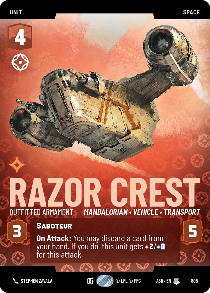 Razor Crest - Outfitted Armament (805) (Prestige) (805) [Ashes of the Empire] | Exor Games New Glasgow