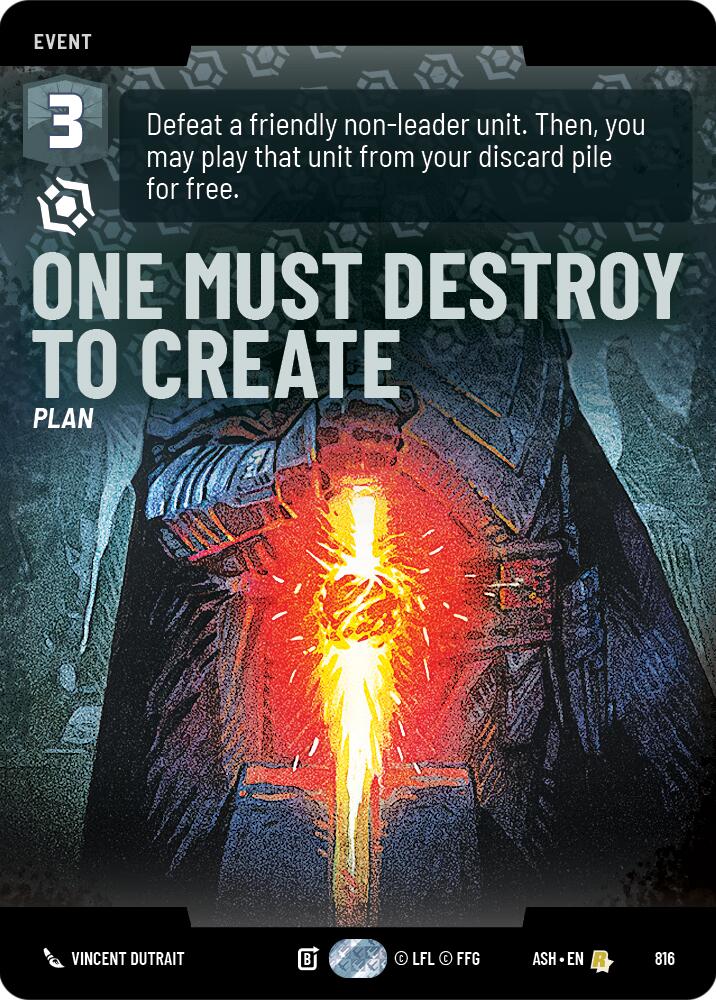 One Must Destroy to Create (816) (Prestige) (816) [Ashes of the Empire] | Exor Games New Glasgow