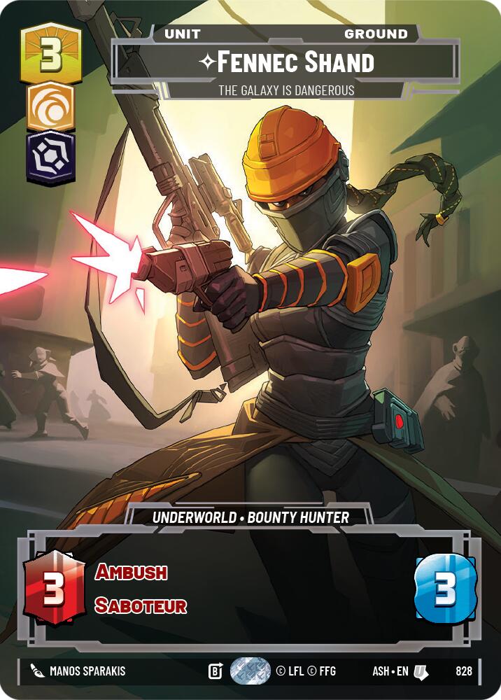 Fennec Shand - The Galaxy Is Dangerous (828) (Prestige) (828) [Ashes of the Empire] | Exor Games New Glasgow