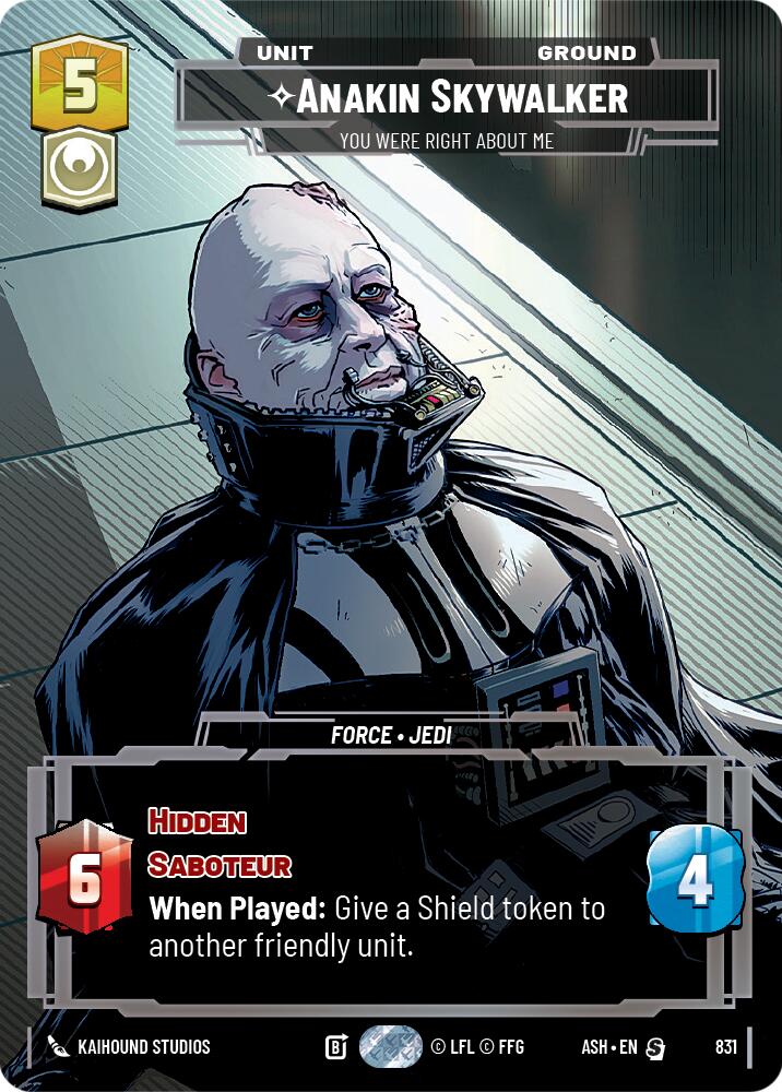 Anakin Skywalker - You Were Right About Me (831) (Prestige) (831) [Ashes of the Empire] | Exor Games New Glasgow