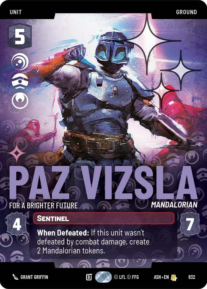Paz Vizsla - For a Brighter Future (832) (Prestige Foil) (832) [Ashes of the Empire] | Exor Games New Glasgow