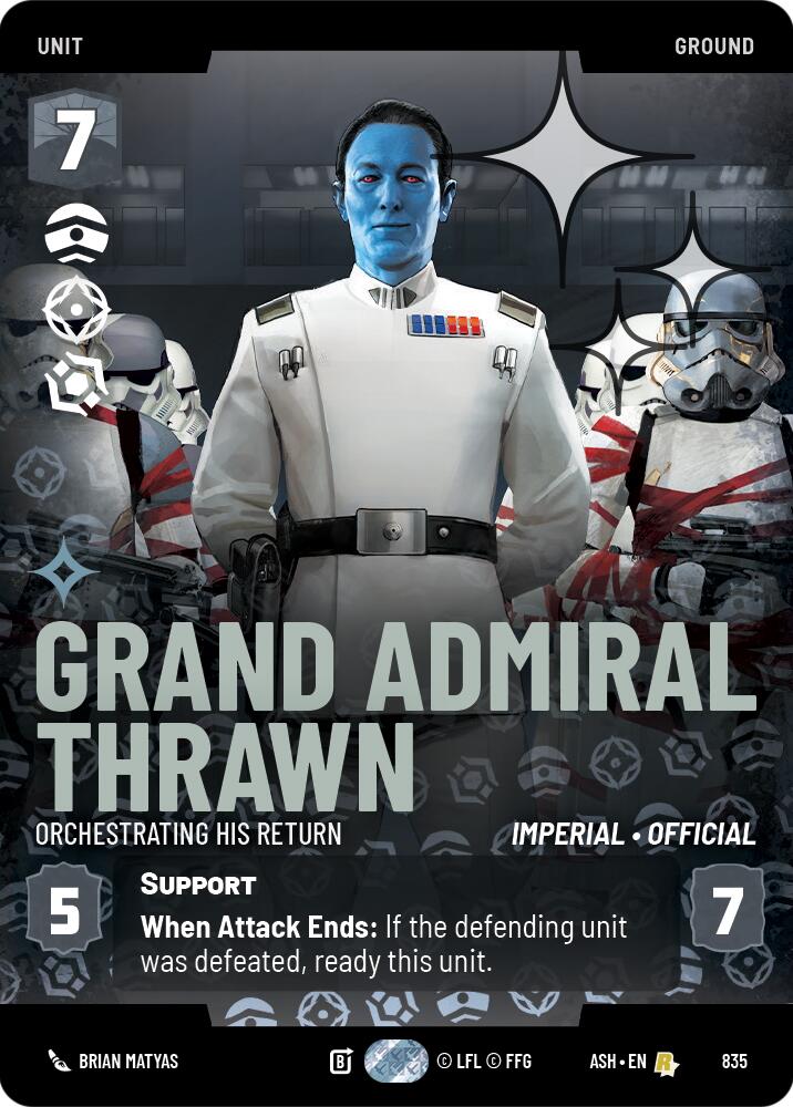 Grand Admiral Thrawn - Orchestrating His Return (835) (Prestige Foil) (835) [Ashes of the Empire] | Exor Games New Glasgow