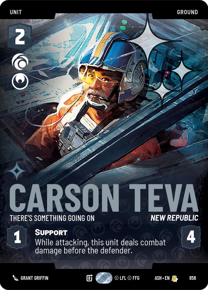 Carson Teva - There's Something Going On (856) (Prestige Foil) (856) [Ashes of the Empire] | Exor Games New Glasgow