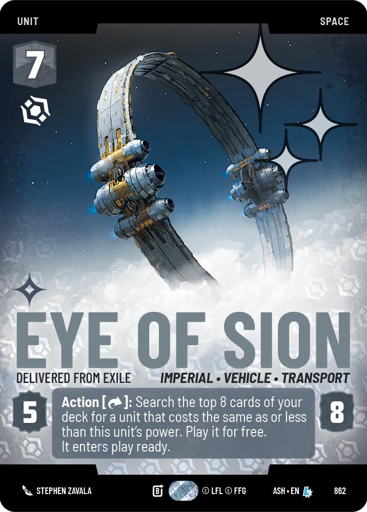 Eye of Sion - Delivered from Exile (862) (Prestige Foil) (862) [Ashes of the Empire] | Exor Games New Glasgow