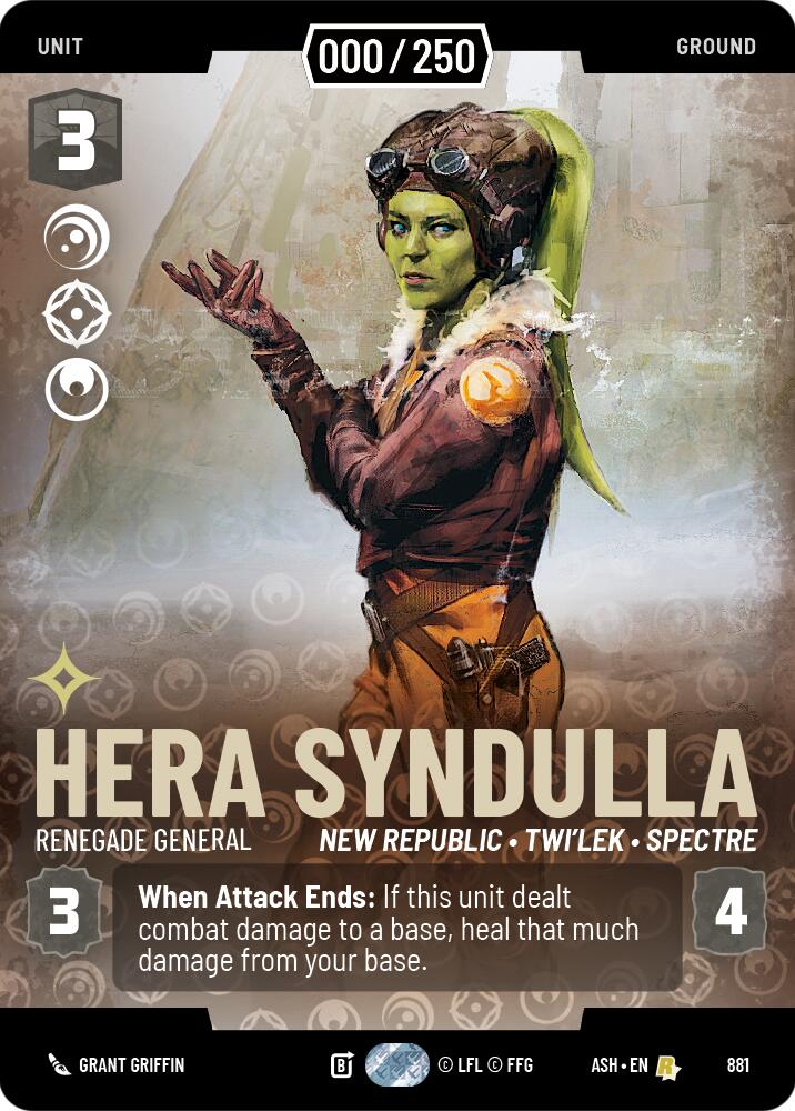 Hera Syndulla - Renegade General (881) (Serialized) (881) [Ashes of the Empire] | Exor Games New Glasgow