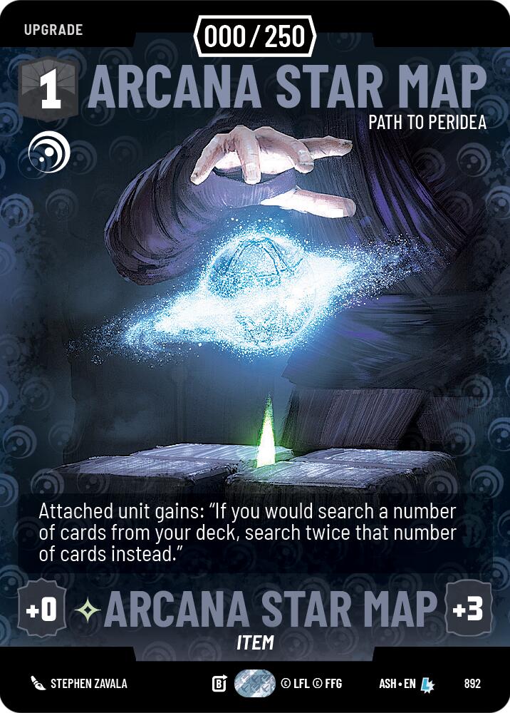 Arcana Star Map - Path to Peridea (892) (Serialized) (892) [Ashes of the Empire] | Exor Games New Glasgow