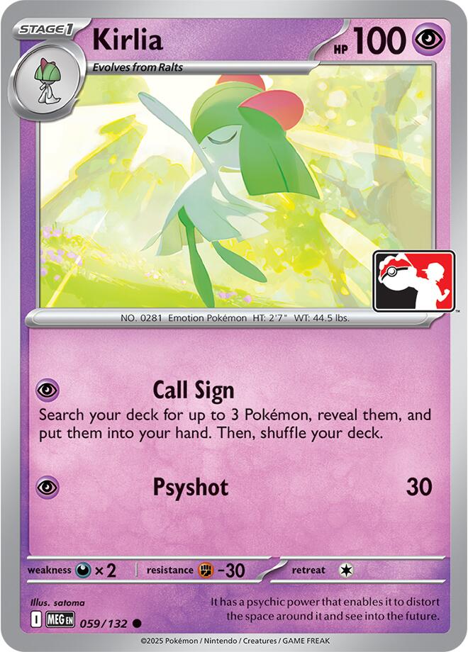 Kirlia (059/132) [Prize Pack Series Nine] | Exor Games New Glasgow