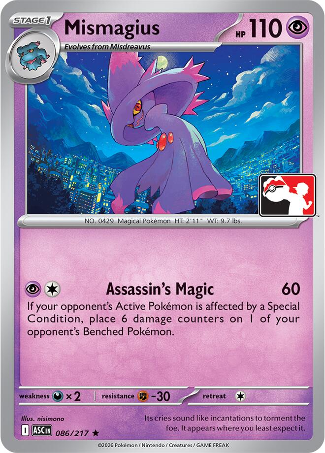 Mismagius (086/217) [Prize Pack Series Nine] | Exor Games New Glasgow