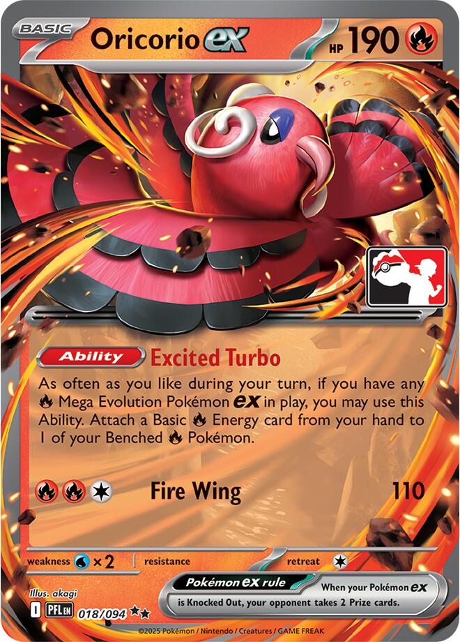 Oricorio ex (018/094) [Prize Pack Series Nine] | Exor Games New Glasgow