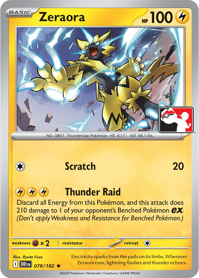 Zeraora (078/182) [Prize Pack Series Nine] | Exor Games New Glasgow