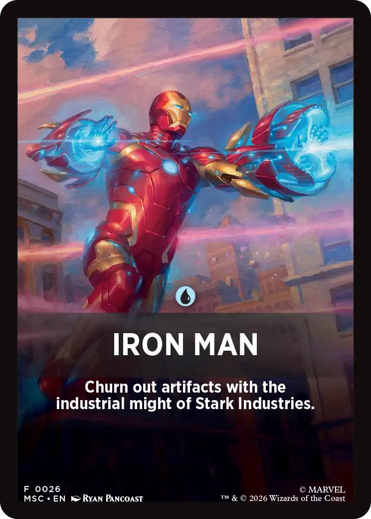 Iron Man Theme Card [Marvel Super Heroes Commander] | Exor Games New Glasgow