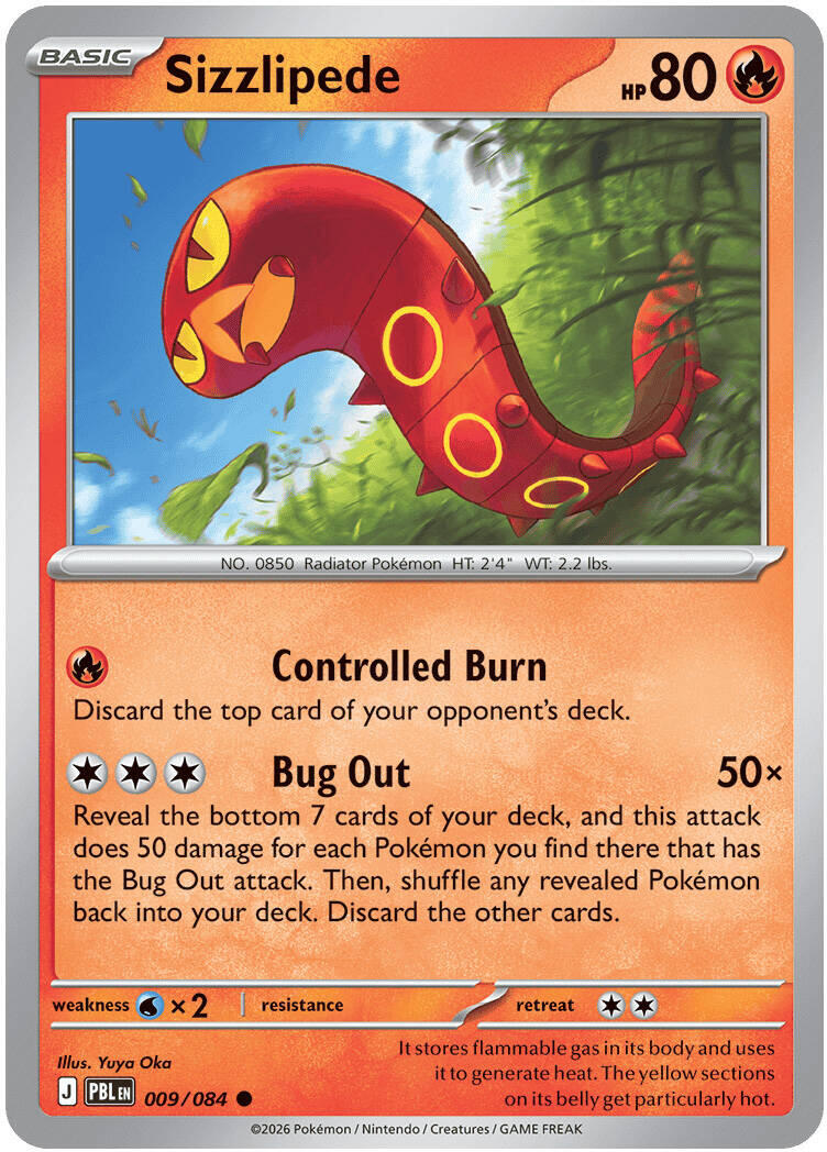 Sizzlipede (009/084) [Mega Evolution: Pitch Black] | Exor Games New Glasgow