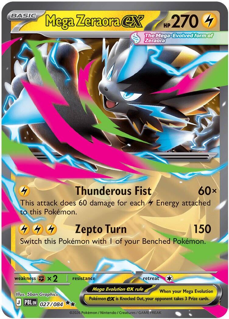 Mega Zeraora ex (027/084) [Mega Evolution: Pitch Black] | Exor Games New Glasgow