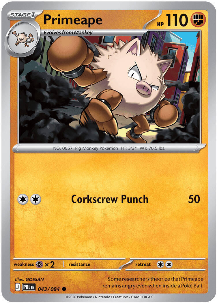Primeape (043/084) [Mega Evolution: Pitch Black] | Exor Games New Glasgow