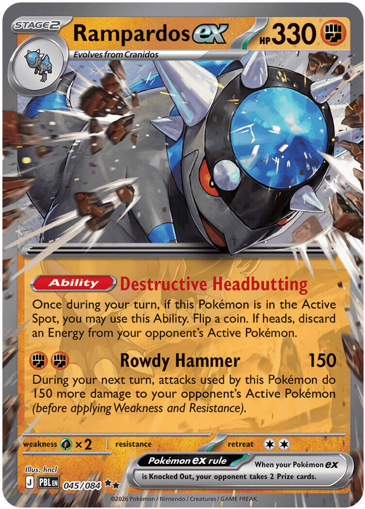 Rampardos ex (045/084) [Mega Evolution: Pitch Black] | Exor Games New Glasgow